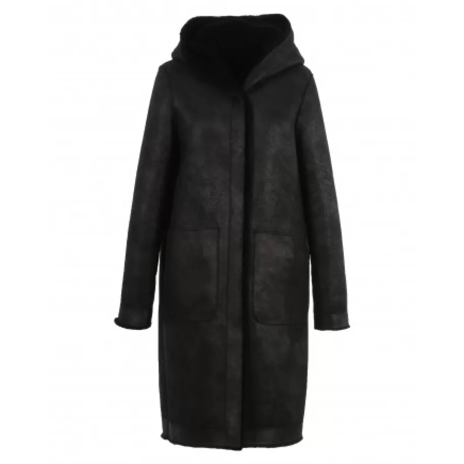 angelique_noir__manteau_reversible_a_capuche_effet_peau_lainee_10.webp OAKWOOD Angelique Noir - Manteau Reversible A Capuche Effet Peau Lainee New