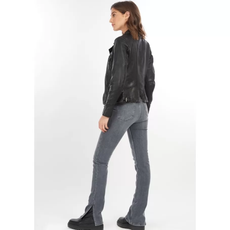 camera_noir__blouson_en_cuir_veritable_2.webp OAKWOOD Camera Noir - Blouson En Cuir Veritable Flash Sale