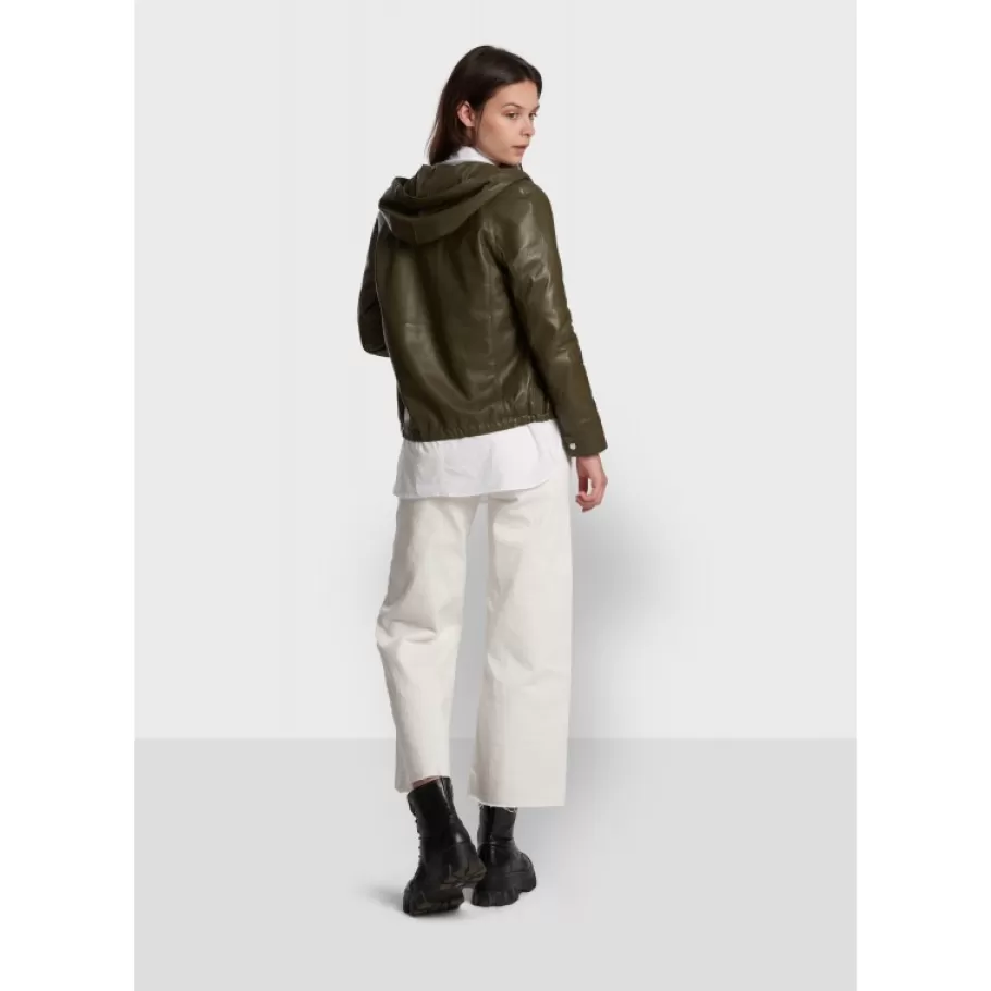 dynamic_kaki__blouson_a_capuche_en_cuir_veritable_3.webp OAKWOOD Dynamic Kaki - Blouson A Capuche En Cuir Veritable Sale