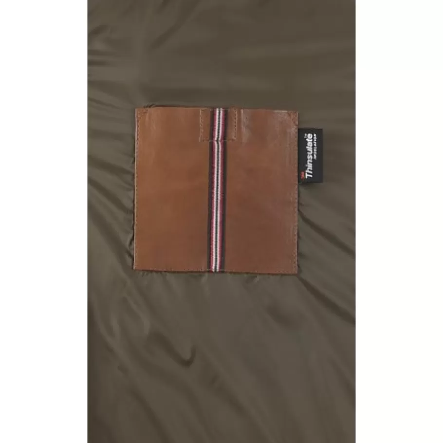 OAKWOOD Happy Cognac - Doudoune En Cuir Veritable Bicolore A Capuche & Fourrure Hot