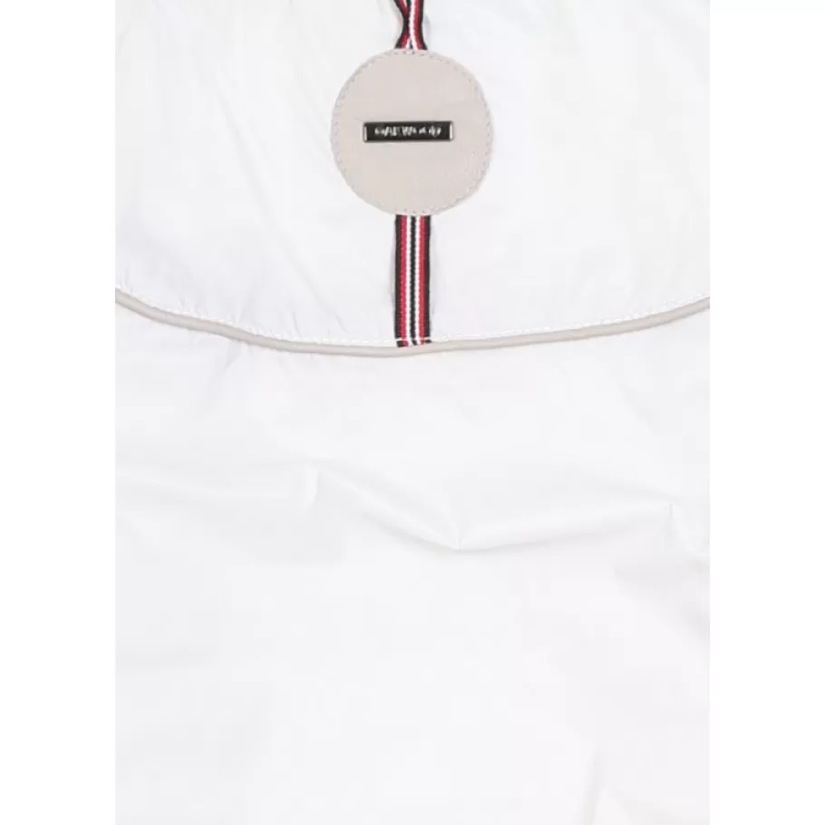 OAKWOOD Hyper Gris Clair - Doudoune Courte En Cuir Veritable Capuche A Revers New