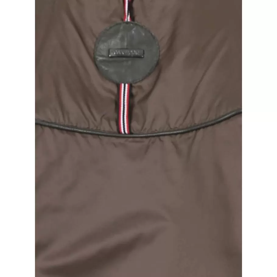 OAKWOOD Hyper Kaki Fonce - Doudoune Courte En Cuir Veritable Capuche A Revers Shop