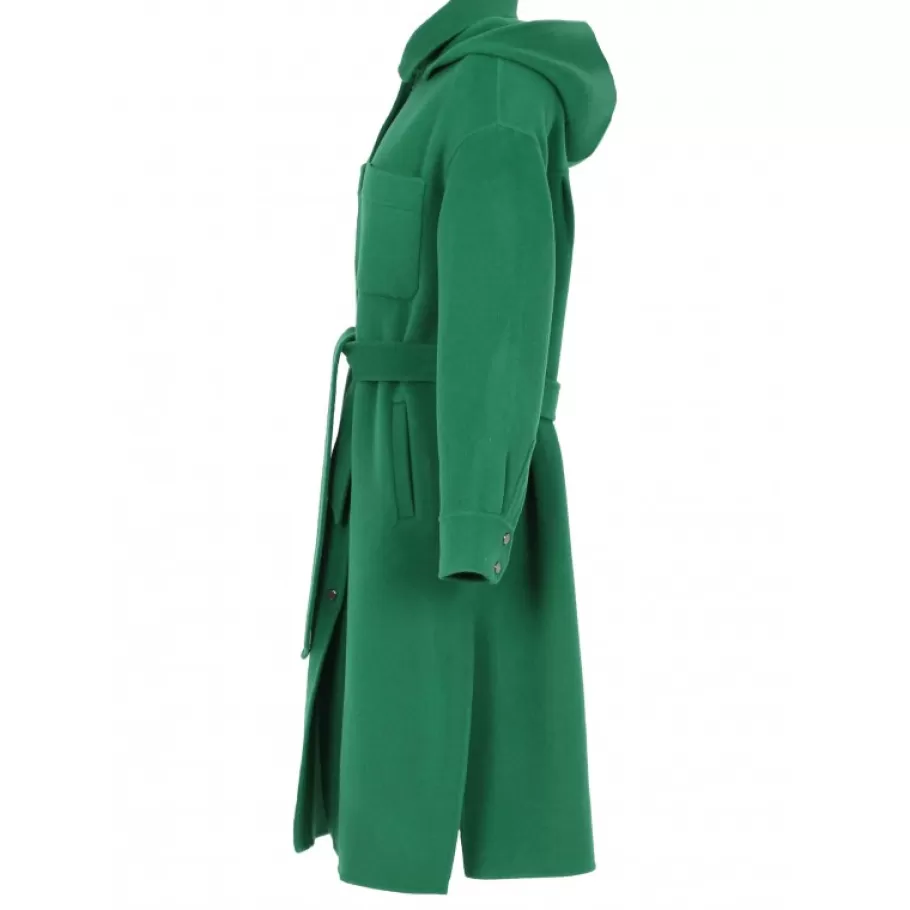 impulsion_vert__manteau_long_oversize_en_laine_melangee_capuche_amovible__ceinture_a_nouer_2.webp OAKWOOD Impulsion Vert - Manteau Long Oversize En Laine Melangee Capuche Amovible & Ceinture A Nouer Cheap