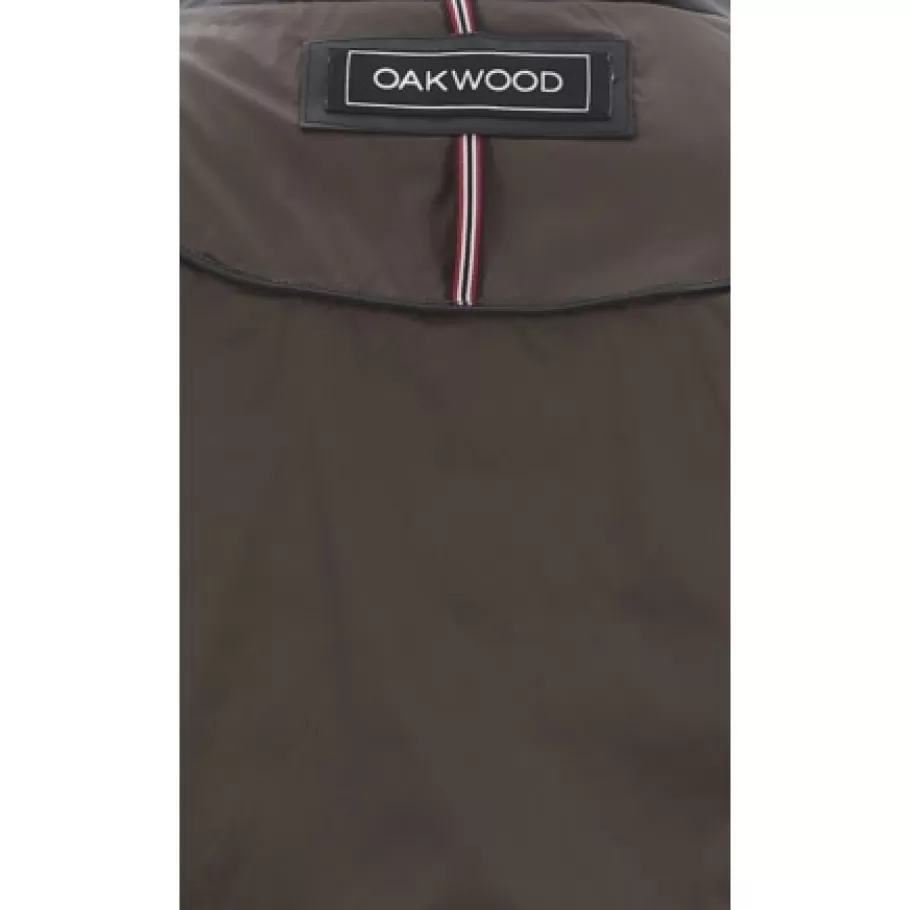 OAKWOOD Julien Noir - Doudoune En Cuir Veritable Avec Col Mao Pressionne Cheap