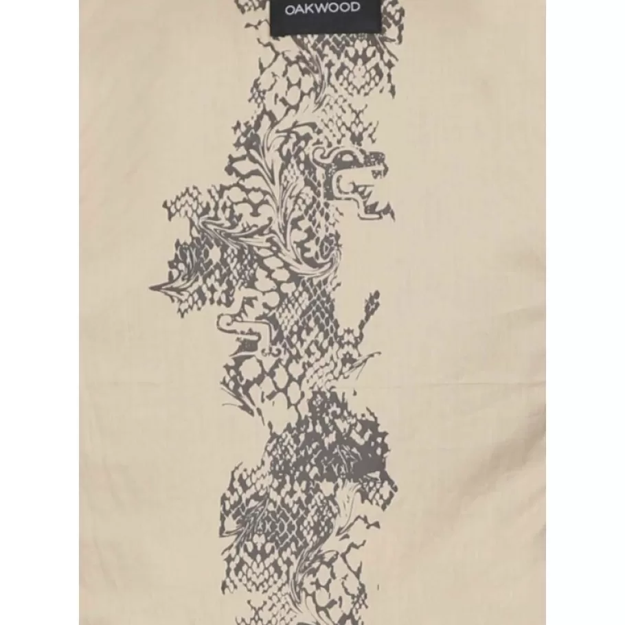 OAKWOOD Karma Marron – Blouson En Cuir Veritable Lave Col Amovible Fourrure Synthetique Cheap