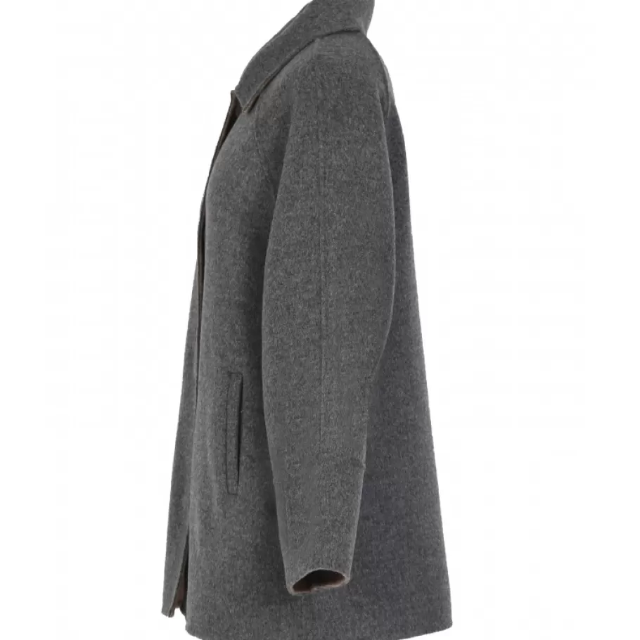 OAKWOOD Melisse Bicolore - Manteau Court Oversize En Laine Melangee Discount