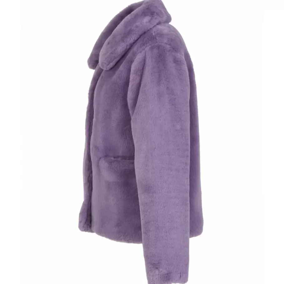 possession_violet_clair__manteau_court_en_fausse_fourrure_2.webp OAKWOOD Possession Violet Clair - Manteau Court En Fausse Fourrure Cheap