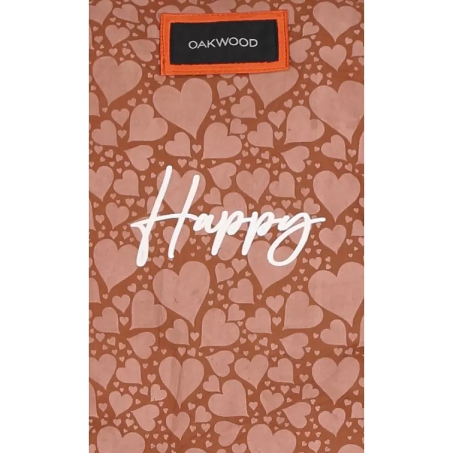 OAKWOOD Romana Orange - Veste En Cuir Veritable De Mouton Effet Lave Cheap