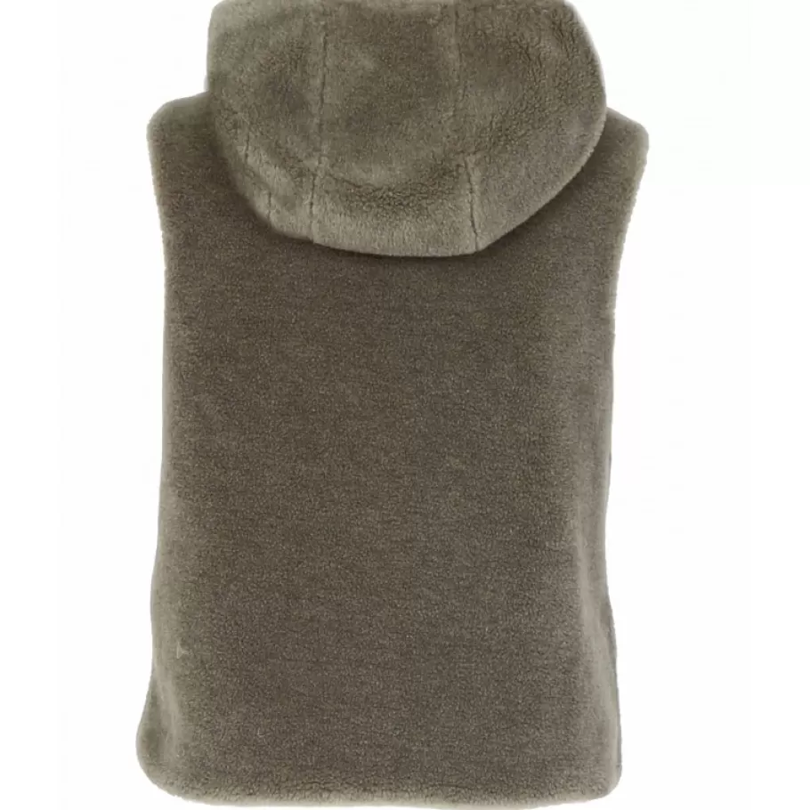 OAKWOOD Smiley Vert Pale - Gilet Sans Manche En Fausse Fourrure 100% Laine / Nylon Outlet