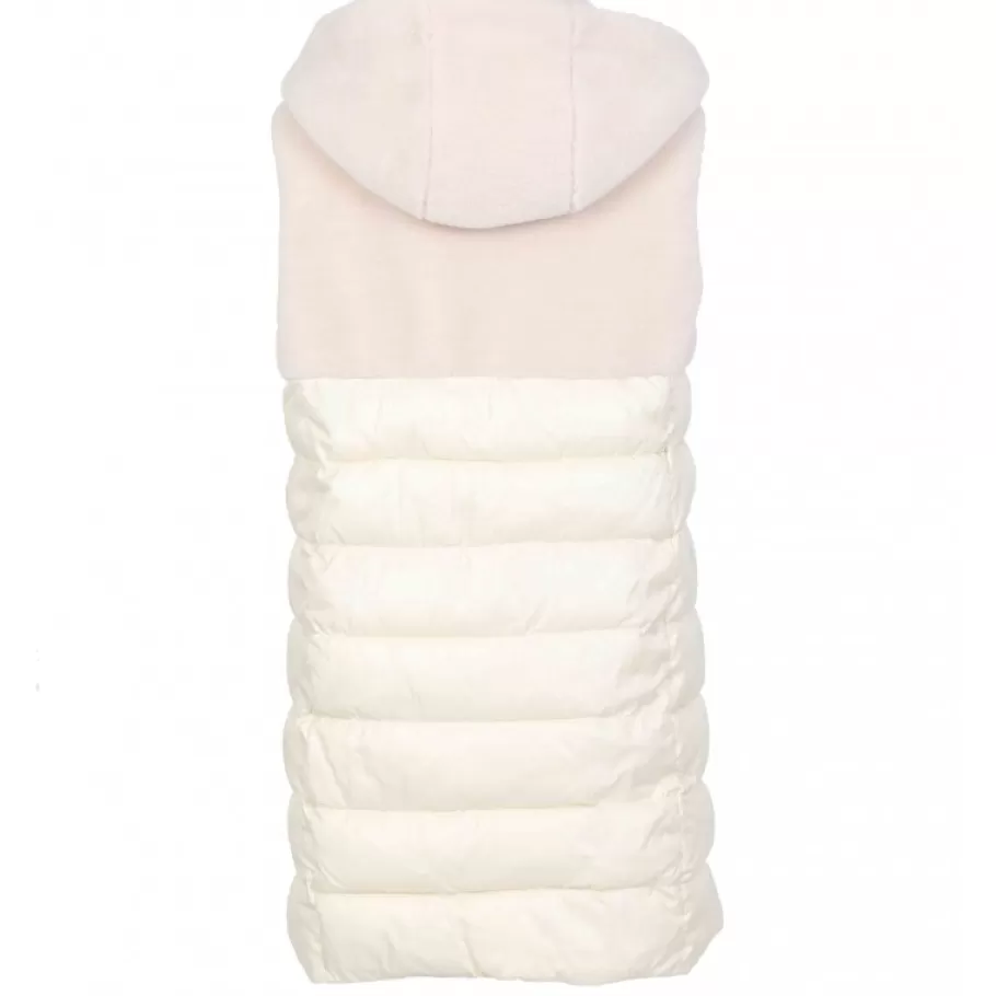 OAKWOOD Soprano Beige Clair - Gilet Sans Manche En Fausse Fourrure 100% Laine / Nylon Matelasse Flash Sale