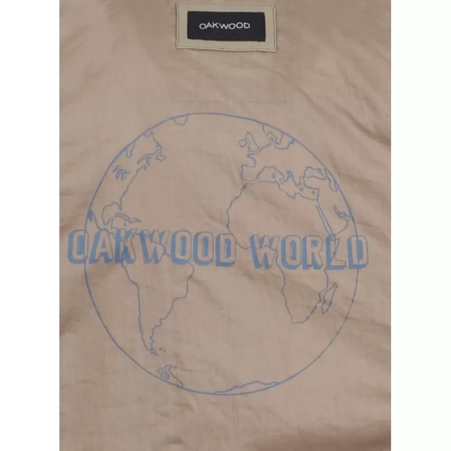 OAKWOOD Stan Beige - Blouson En Cuir Veritable Inspiration Veste En Jeans Clearance